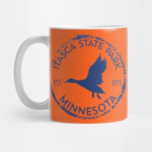 Itasca State Park Minnesota Birder's Duck in Flight Birding Mug